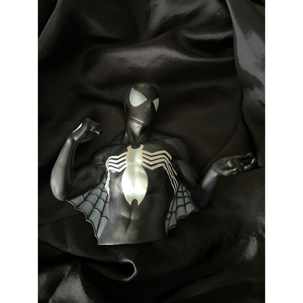 2006 VINTAGE Monogram "BLACK SPIDER-MAN SYMBIOTE" Bust Bank - NM/M - Never Used